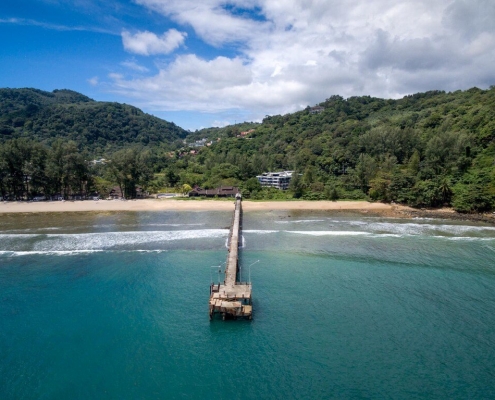 Beach at the Nakalay Palms Resort in Phuket Thailand