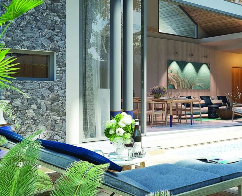 Interior view of the Pa-Klok Villas for sale in Phuket Thailand.